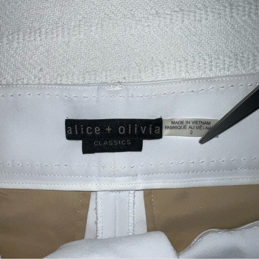 Alice + Olivia Stacey Slim Fit Pants Womens Size 2 Trousers Slacks Business - Picture 10 of 15